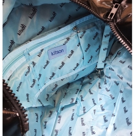 KITSON Los Angeles Black Vinyl Lrg. TOTE BAG - Picture 7 of 11